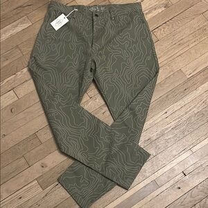 NWT  Alex Crane Olive Green Straight Leg Pants size Medium
